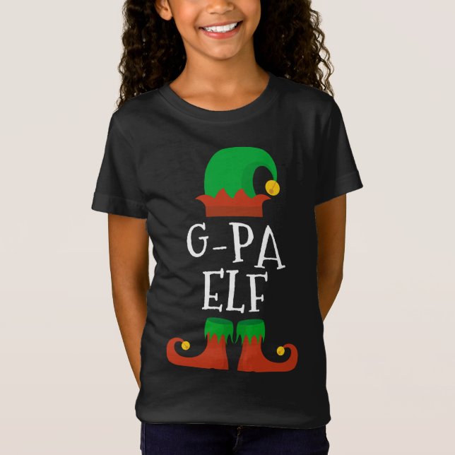 Camiseta Navidades Del Elf De G-Pa Que Coinciden Con La Fam (Anverso)