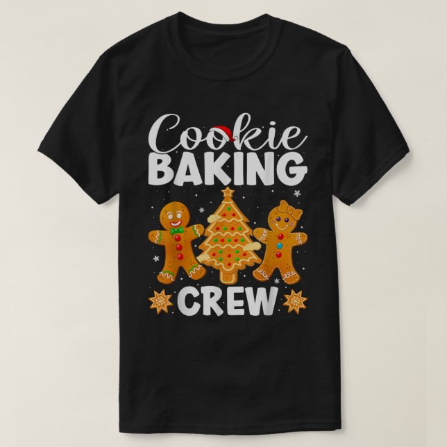 Camiseta Navidades del Equipo de Cocina, Funny Gingerbread  (Diseño del anverso)