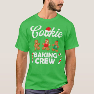 Camiseta Navidades del equipo de cocina haciendo pan de gal