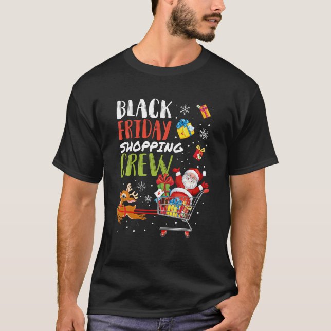 Camiseta Navidades del equipo de compras del viernes, diver (Anverso)