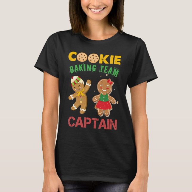 Camiseta Navidades del equipo de Cookie Baking Captain Ging (Anverso)
