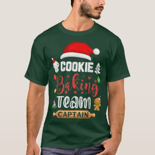 Camiseta Navidades del equipo de Cookie Baking Captain Ging