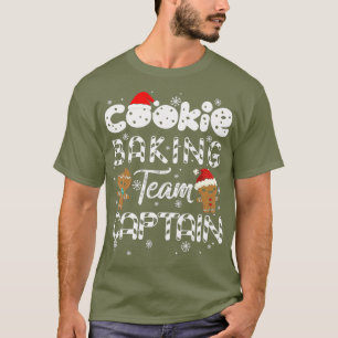 Camiseta Navidades del equipo de Cookie Baking Captain Ging