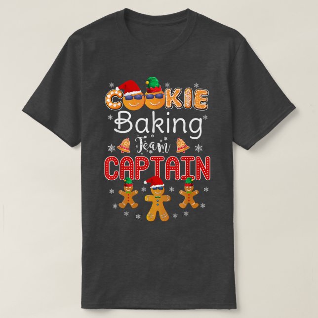 Camiseta Navidades del equipo de Cookie Baking Captain Ging (Diseño del anverso)