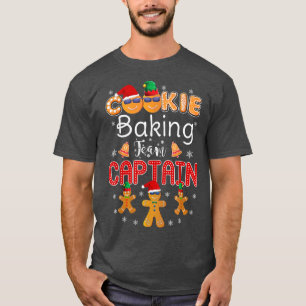 Camiseta Navidades del equipo de Cookie Baking Captain Ging