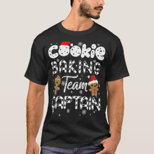 Camiseta Navidades del equipo de Cookie Baking Captain Ging