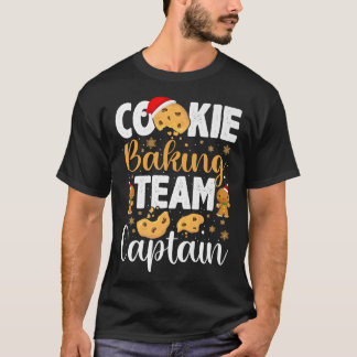 Camiseta Navidades del equipo de Cookie Baking Captain Ging