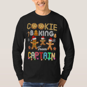Camiseta Navidades del equipo de Cookie Baking Captain Ging