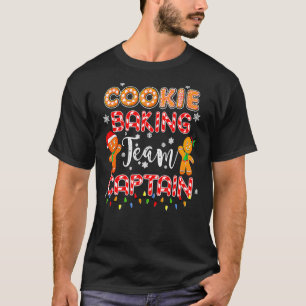 Camiseta Navidades del equipo de Cookie Baking Captain Ging