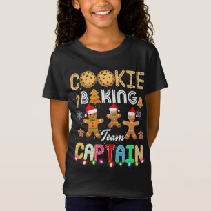 Camiseta Navidades del equipo de Cookie Baking Captain Ging