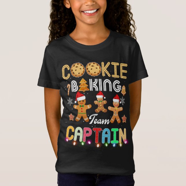 Camiseta Navidades del equipo de Cookie Baking Captain Ging (Anverso)