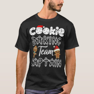 Camiseta Navidades del equipo de Cookie Baking Captain Ging