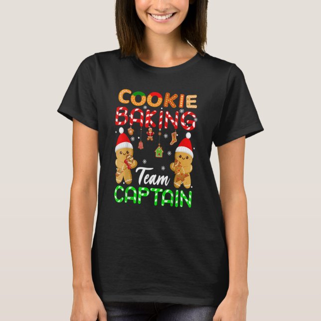 Camiseta Navidades del equipo de Cookie Baking Captain Ging (Anverso)