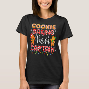 Camiseta Navidades del equipo de Cookie Baking Captain Ging
