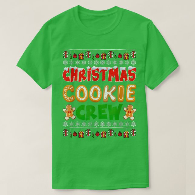 Camiseta Navidades del equipo de creadores de cookie Baking (Diseño del anverso)
