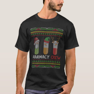 Camiseta Navidades del equipo de farmacia de Santa Claus Pi