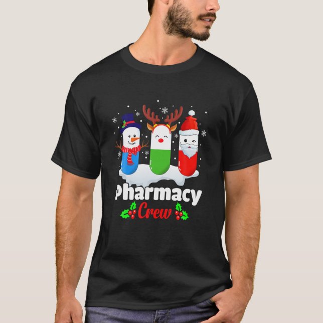 Camiseta Navidades del equipo de farmacia Pillaron reno Sno (Anverso)