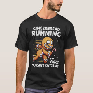 Camiseta Navidades del equipo de Gingerbread Running Cookie