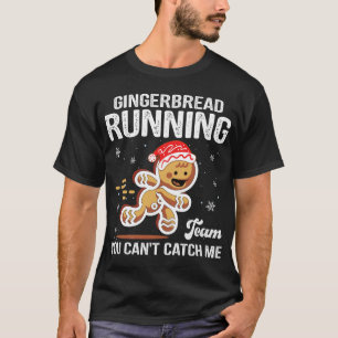 Camiseta Navidades del equipo de Gingerbread Running Cookie