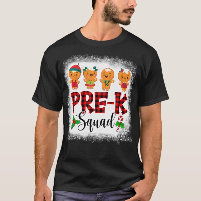 Camiseta Navidades del equipo de guardería Prek Squad Ginge (Anverso)