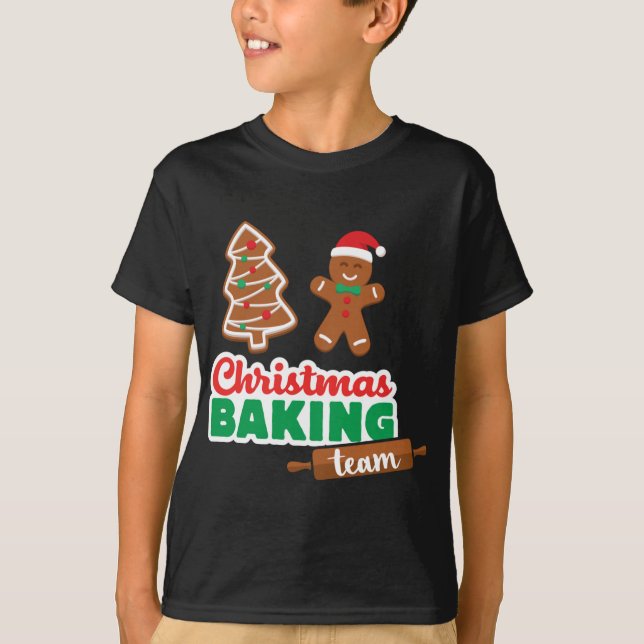 Camiseta Navidades del equipo de hornear Feliz Navidad Cook (Anverso)