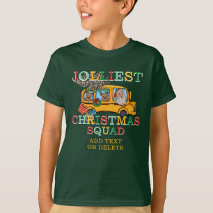Camiseta Navidades del equipo de la escuela de autobuses de