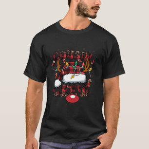 Camiseta Navidades del equipo de primos renos Santa Hat Xma