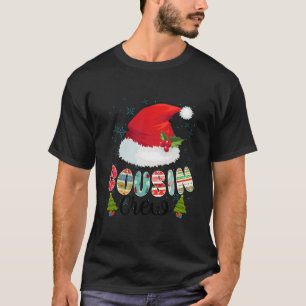 Camiseta Navidades del equipo de primos Santa Hat Navidades