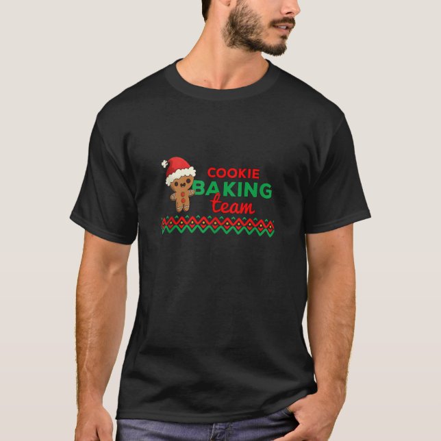 Camiseta Navidades del equipo de rock Cookie Gingerbread Ma (Anverso)