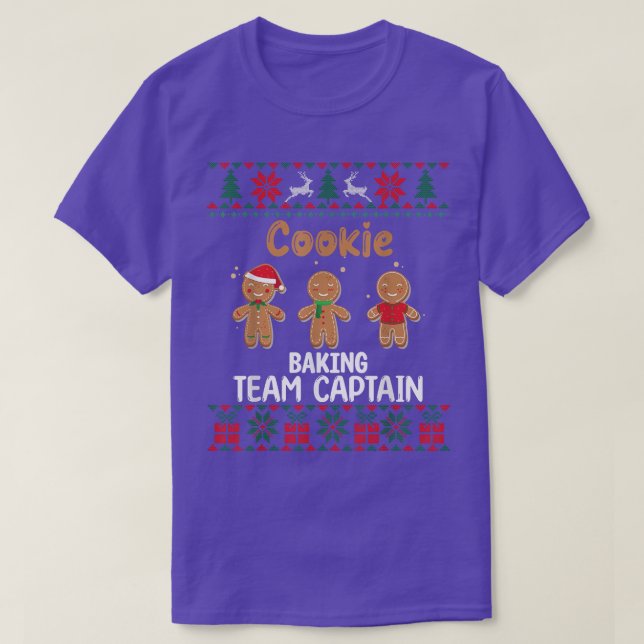 Camiseta Navidades del equipo de rock de cookie (Diseño del anverso)
