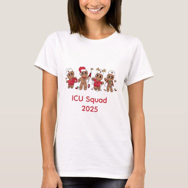 Camiseta Navidades del equipo médico de personalizable Ging (Anverso)