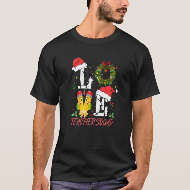 Camiseta Navidades del Escuadrón de Amor de Santa Hat Maest (Anverso)