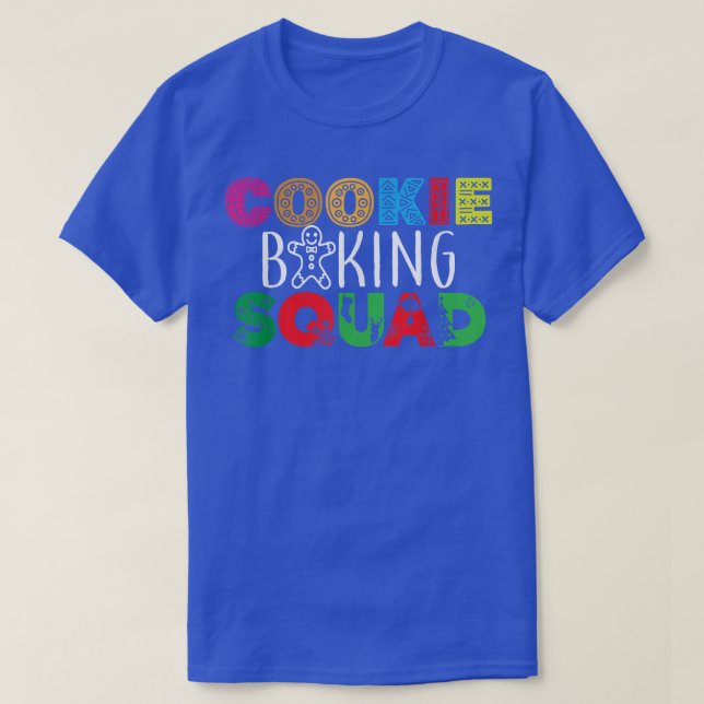 Camiseta Navidades del escuadrón de cocción de galletas fam (Diseño del anverso)