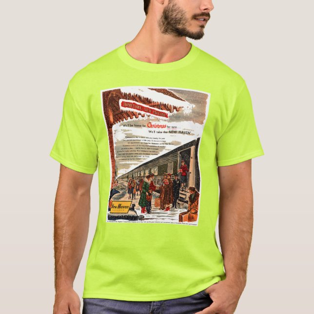 Camiseta Navidades del Ferrocarril de New Haven 1947  (Anverso)