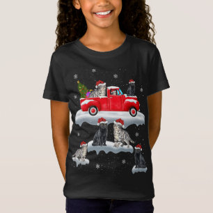 Camiseta Navidades del gato del camión de la navidad que co