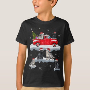 Camiseta Navidades del gato del camión de la navidad que co