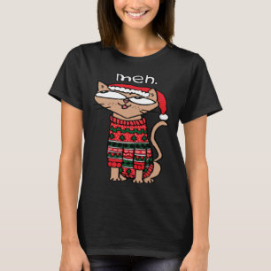 Camiseta Navidades del gato Meh de Merry Catmas