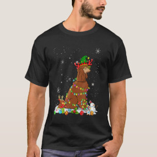 Camiseta Navidades del Gorra del elfo del perro del caniche