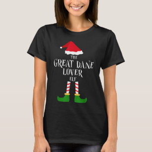 Camiseta Navidades del Gran Perro Danés Amante del Elfo Paj