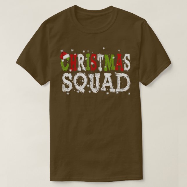 Camiseta Navidades del grupo de equipo Santa (Diseño del anverso)