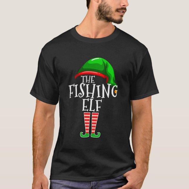 Camiseta Navidades del grupo de juego de familia Elf Pescad (Anverso)