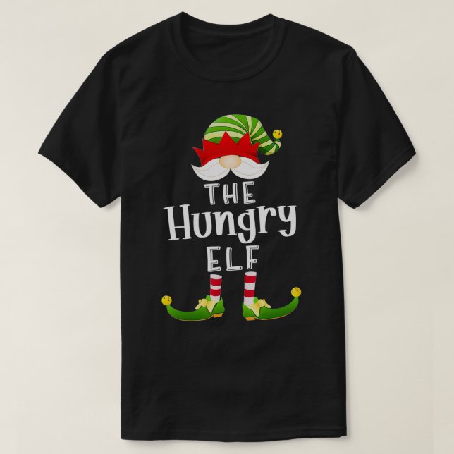 Camiseta Navidades del grupo Elf hambrientos Fiesta Funny P (Diseño del anverso)