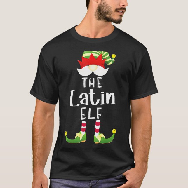 Camiseta Navidades del Grupo Elf Latino Fiesta Pajama (Anverso)