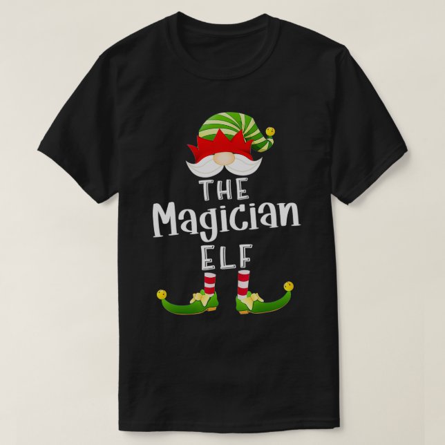 Camiseta Navidades del grupo Elf mago Funny Pajama Fiesta (Diseño del anverso)