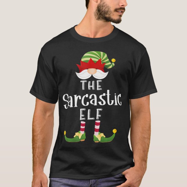 Camiseta Navidades del grupo Elf sarcástico Fiesta gracioso (Anverso)