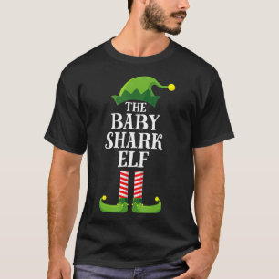 Camiseta Navidades del grupo familiar Baby Shark Elf Mating