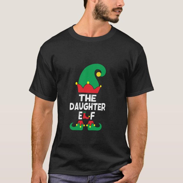 Camiseta Navidades del grupo familiar Daughter Elf Mating F (Anverso)