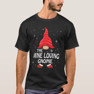 Camiseta Navidades del grupo familiar Gnome Amo al Vino