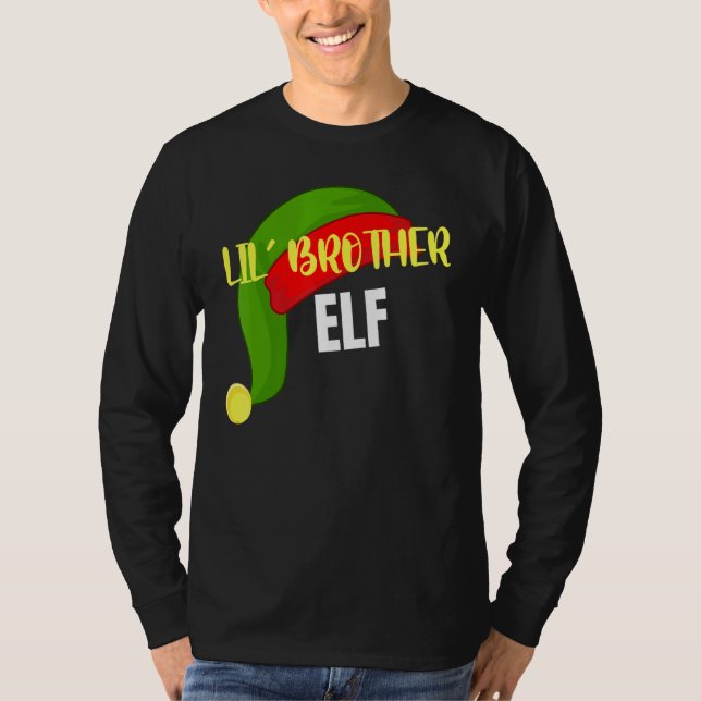 Camiseta Navidades del grupo familiar Lil Brother Elf Mateo (Anverso)