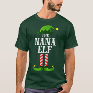 Camiseta Navidades del grupo familiar Nana Elf Matching Fie